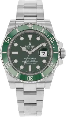 Rolex Submariner Men's Watch 116610LV - Green Dial & Ceramic Bezel