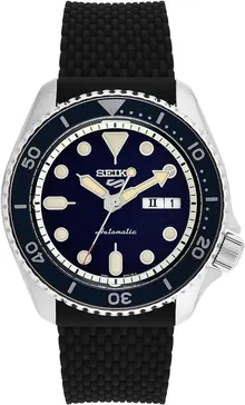 Seiko Men's Analogue Automatic Watch with Silicone Strap SRPD71K2