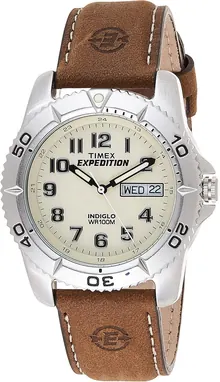 Timex Men's T46681 Expedition Traditional Brown Leather Strap Watch