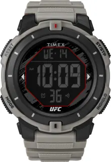 Timex Men's UFC Rumble 50mm Watch - Tan Strap Digital Dial Black Case