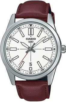 Casio Analog White Dial Men's Watch - MTP-VD02L-7EUDF
