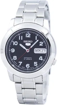 Seiko SNKK35J1 SEIKO5 Seiko Five Japanese-Made Self-Winding Black Men's Watch