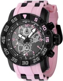 Invicta Racing Men 48mm Stainless Steel Black Dial VD55 Quartz Watch