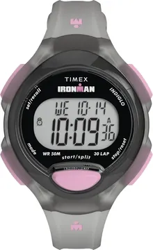 Timex Women's Ironman Essential 34mm Watch - Black Strap Digital Dial Black Case