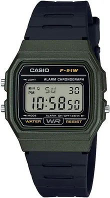 Casio Unisex Watch in Resin/Acrylic Glass with Date Display and LED Light