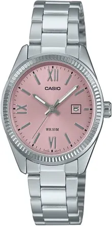 Casio LTP1302DD-4A1V Women's Standard Stainless Steel Pink Dial Analog Watch