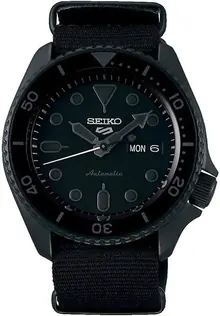 SRPD79 Seiko Sports 5 Men's Watch Black 42.5mm Stainless Steel
