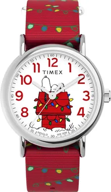 Timex x Peanuts Women's Weekender Holiday 38mm Watch
