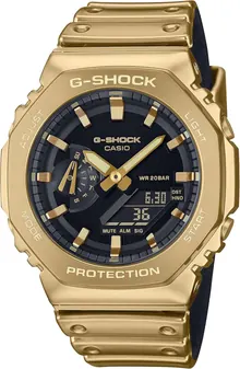 Casio G-Shock G-Steel Fine Metallic Series Gold Octagonal Watch GM2100YM-9A