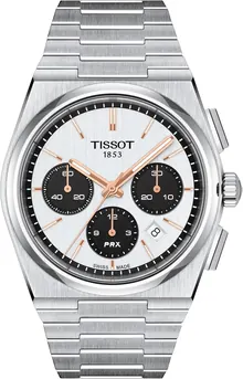 Tissot Men's PRX Automatic Chronograph 316L Stainless Steel Case Watch