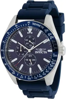Invicta Men's Aviator 45mm Silicone Quartz Watch: The Perfect Blend of Style and Functionality