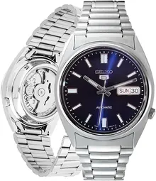 Seiko Men's SNXS77 Seiko 5 Automatic Blue Dial Stainless-Steel Bracelet Watch