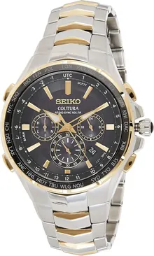 SEIKO Solar Chronograph Watch - Coutura Collection