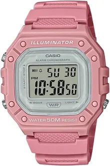 Casio Illuminator Alarm Chronograph Digital Sport Watch (Model W218HC-4AV)