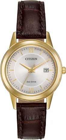 Citizen Ladies' Eco-Drive Classic Leather Strap Watch with 3-Hand Date