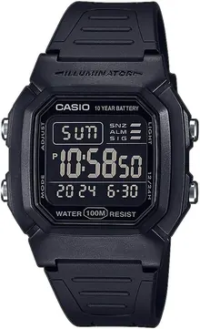 Casio Collection Unisex Digital Watch, Black, Black