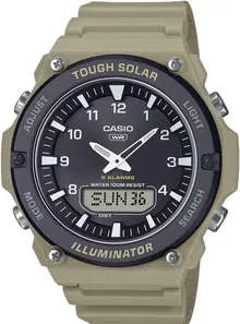 Casio AQ-S820W Series | Black/Beige Tough Solar Ana-Digital Watch