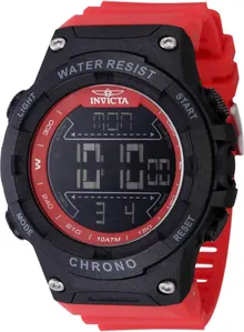 Invicta Racing Men 52mm Plastic Black Digital Watch