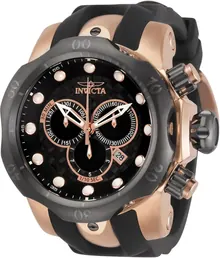 Invicta Men's 0361 Reserve Collection Venom Chronograph Black Polyurethane Watch