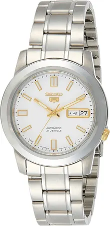 SEIKO Series 5 Automatic White Dial Men's Watch SNKK07J1