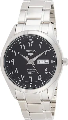 SEIKO 5 Automatic Black Arabic Dial Men's Watch SNKP21J1