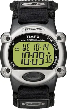 Timex Men's T48061 Expedition Full-Size Digital CAT Black Fast Wrap Strap Watch