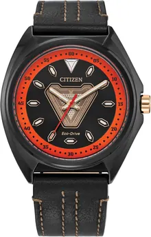 Citizen Men's Eco-Drive Marvel Tony Stark 63 Black Ion Plated Watch