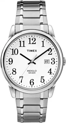 Timex Men's TW2P81300 Easy Reader Silver-Tone Stainless Steel Expansion Band Watch