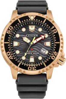 Citizen Promaster Dive Eco-Drive Watch - Gray/Rose Gold