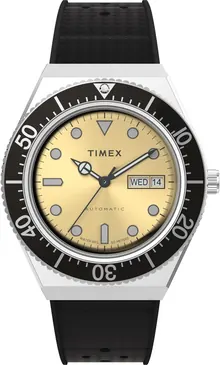 Timex Men's M79 Automatic 40mm Watch - Stainless Steel Strap Champagne Dial