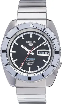 Seiko SRPL05K1 Automatic 3-Hand Watch - Silver