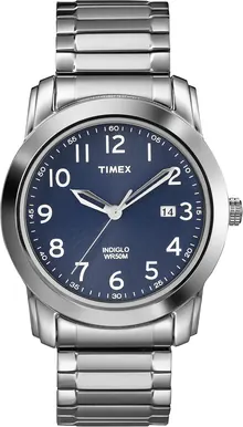 Timex Men's T2P132 Highland Street Silver-Tone Stainless Steel Expansion Band Watch