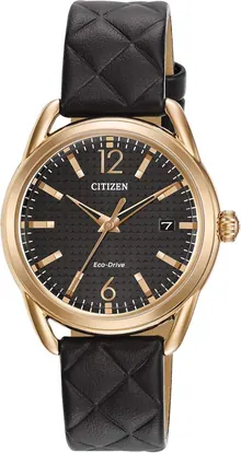 Citizen Women's Eco-Drive Dress Classic Rose Gold Stainless Steel Watch