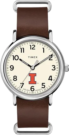 Timex Tribute Men's Collegiate Weekender 40mm Watch – Illinois Fighting Illini