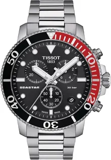 Tissot Seastar GTS QTZ CHR SS BK IND - Swiss Precision & Style