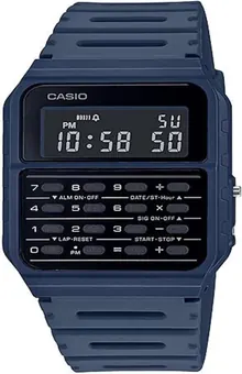Casio CA-53WF-2B Calculator Blue Digital Mens Watch - Original New Classic