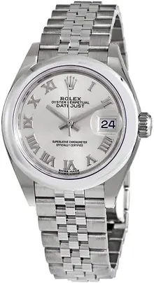 Rolex Lady Datejust Automatic Silver Dial Ladies Jubilee Watch 279160SRJ