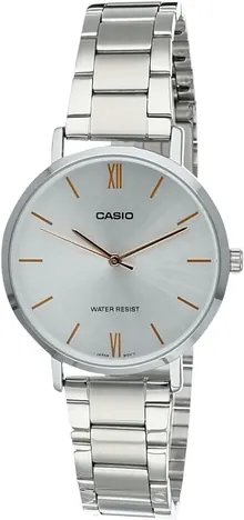 Casio MTP-VT01D-7BUDF Analog Quartz Silver Stainless Steel Men's Watch