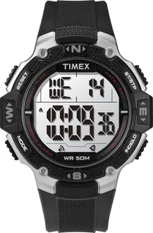 Timex Men's DGTL Rugged 46mm Watch – Gray & Black Case with Black Resin Strap