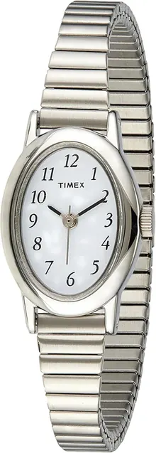 Timex Women's T21902 Cavatina Silver-Tone Stainless Steel Expansion Band Watch