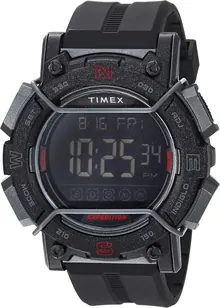 Timex Men's TW4B17900 Expedition Digital CAT 47mm Black Resin Watch