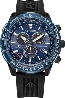 Citizen Eco-Drive Pilot Chronograph Watch with Atomic Timekeeping