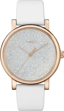 Timex Women's Crystal Opulence 38mm Dress Watch – Rose Gold-Tone Case