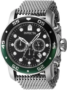 Invicta Pro Diver Men 48mm Stainless Steel Black Dial VD53 Quartz Watch
