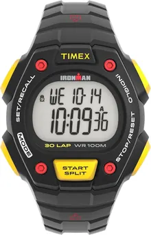 Timex Men's Ironman Triathlon Classic 30 41mm Watch - Black Strap Digital Dial Black Case