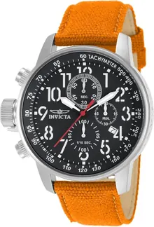 Invicta Men's 11520 I-Force Chronograph Black Dial Orange Rifle Watch