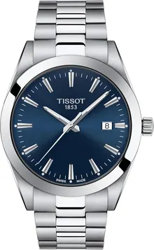 Tissot Men's Gentleman Stainless Steel Dress Watch Grey T1274101104100