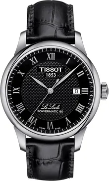 Tissot Men's Le Locle Stainless Steel Dress Watch Black T0064071605300