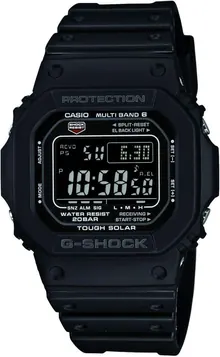 Casio G-Shock Unisex Watch in Resin with Solar Power and Snooze Feature
