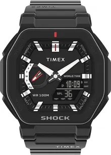 Timex 45 mm Command Encounter Resin Strap Watch Black One Size